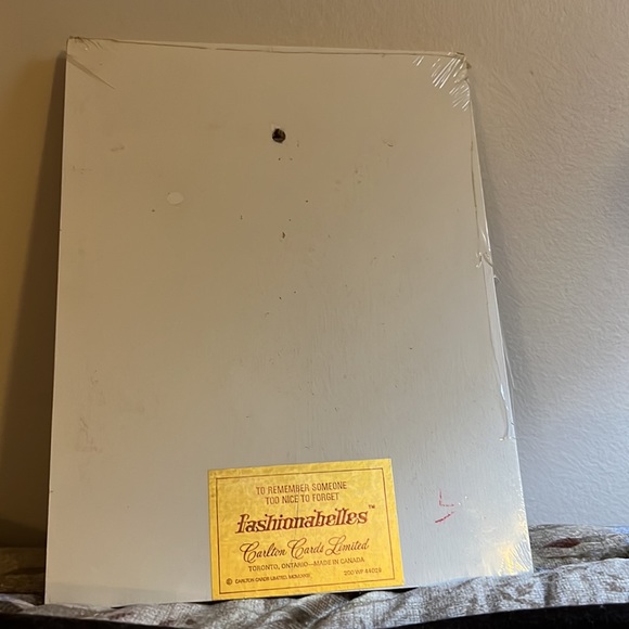 Rare Fashionabelles Wooden Wall Hanging Plaque - Groovy Big Eye Girl Art 1973 - Picture 2 of 11